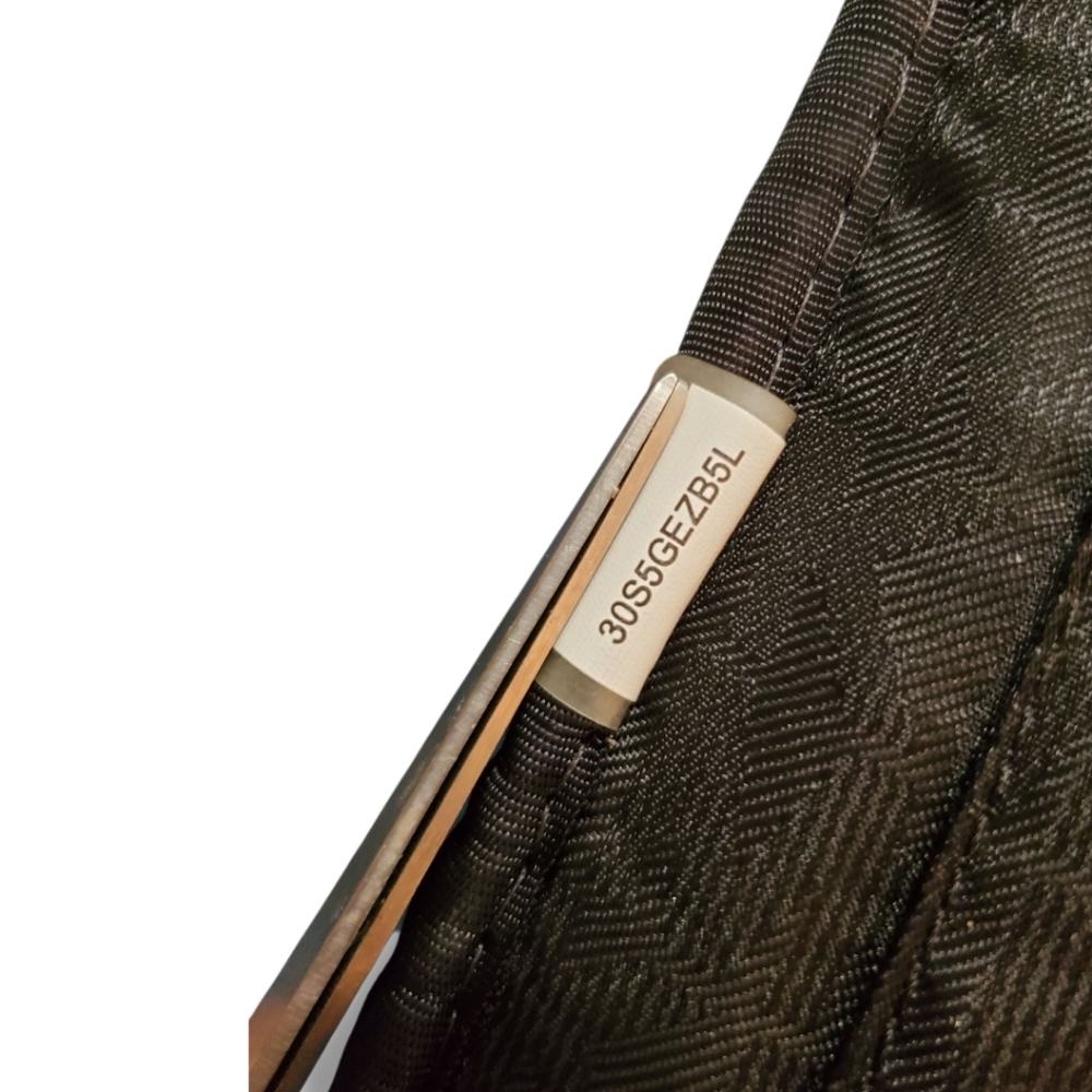 MICHAEL KORS Rhea Medium Black Studded Pebbled Leather Gold Details Backpack - Picture 12 of 17